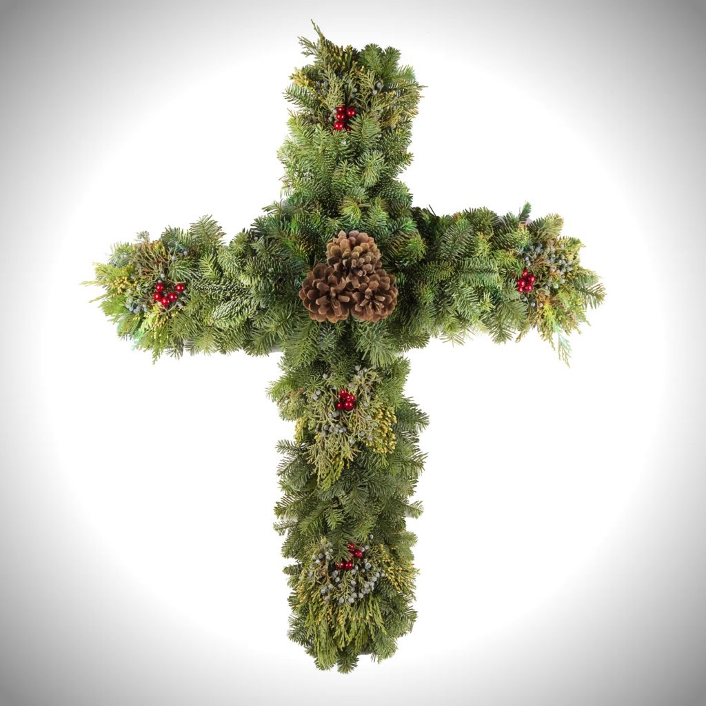 Wreath Wire Wreath Cross 26″ X 20″ 9 Gauge 15 Pcsbox Terra Tech